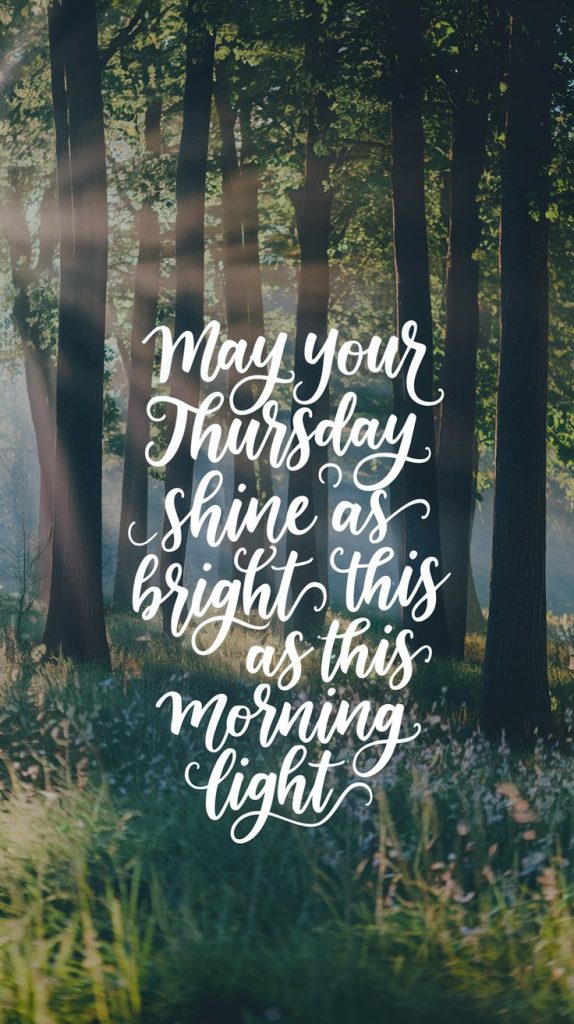 A vibrant forest scene with sunlight streaming through tall trees,