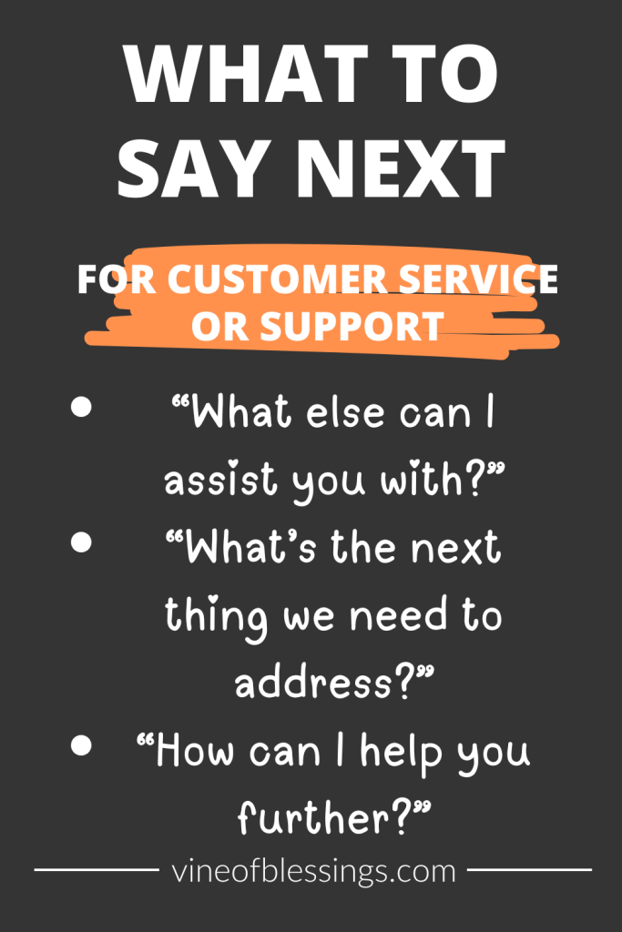 For Customer Service or Support